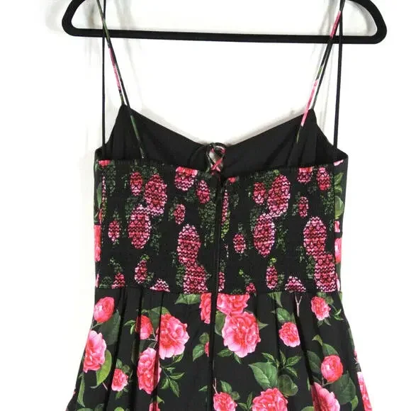 NEW, Alice + olivia chantay smocked floral print poplin maxi dress SZ 10 #MD1473 - Picture 6 of 9